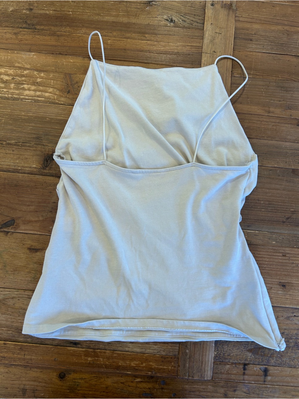 Zara Asymmetrical Ruched Cream Too - Picture 2 of 5